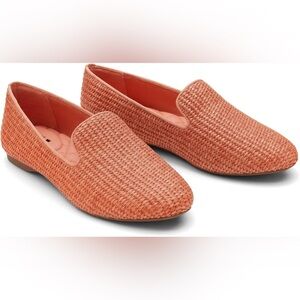 Birdies Starling Shoe in Coral Raffia
